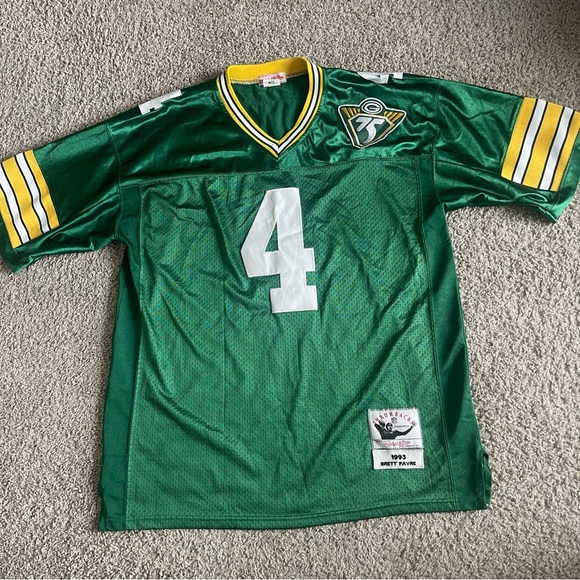 Green Bay Packers Throwback 1993 Brett Favre Korea Jersey